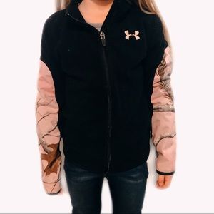 Underarmour girls camo coat